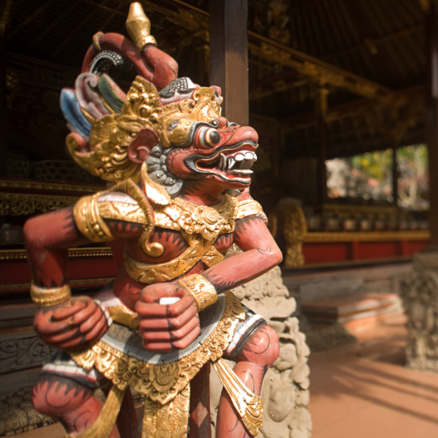 Balinese culture visitor spots around Lipah Beach